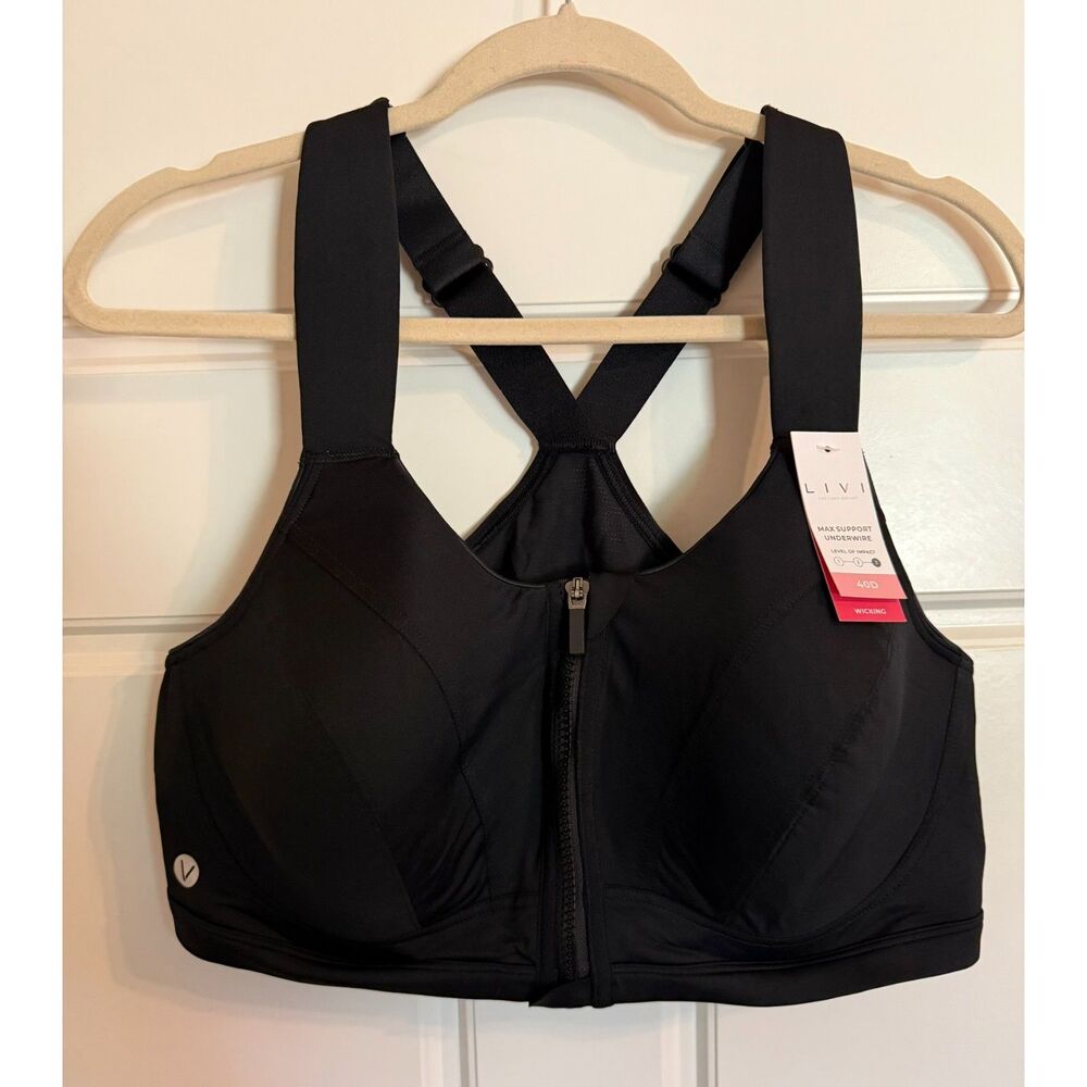 NWT -- Livi Sports Bra Women's 40D